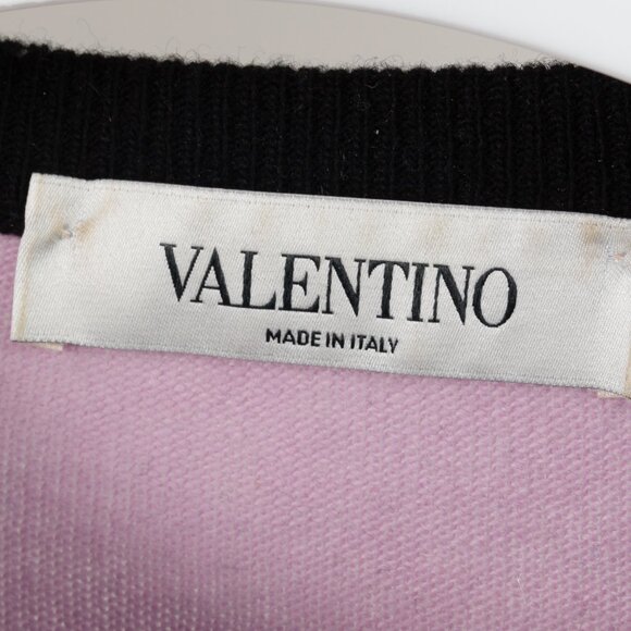 Valentino AW/17 Runway Cherry Blossom Multicolor Counting Colourblock Sweater - Picture 5 of 11